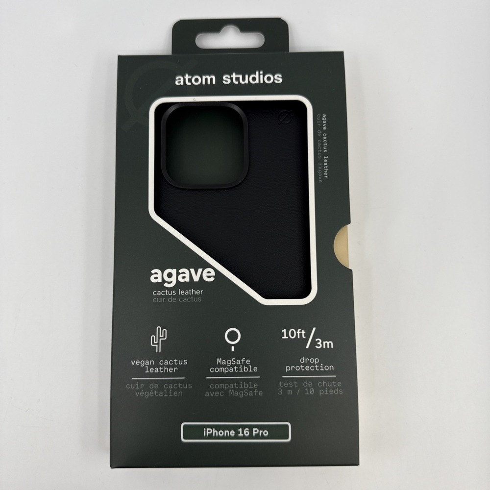 Atom Studios Agave Vegan Leather Case MagSafe for Apple iPhone 16 PRO NEW SEALED
